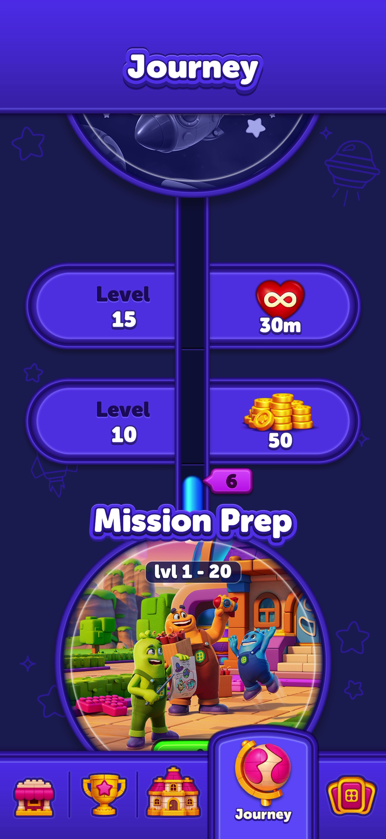 Block Out! Color Sort Puzzle — Progression map