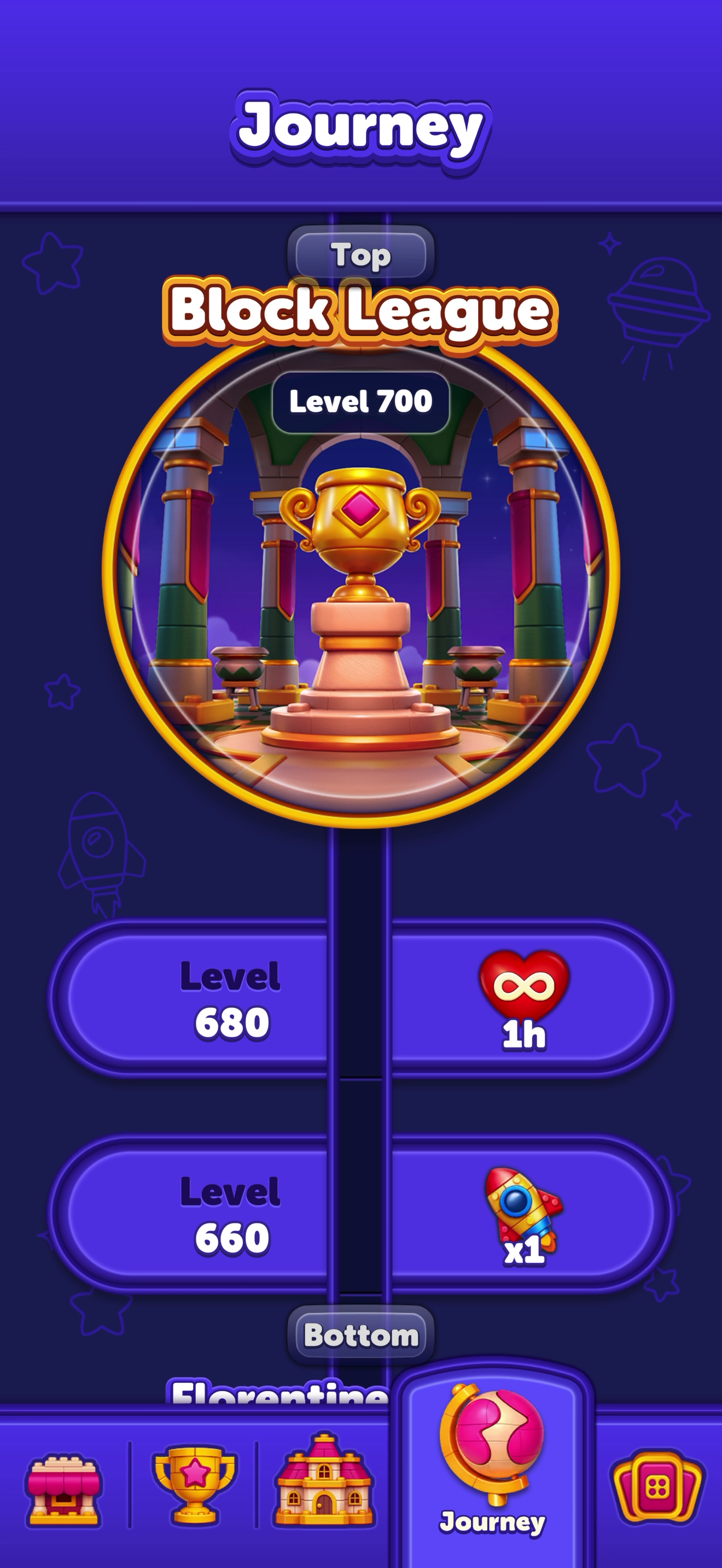 Block Out! Color Sort Puzzle — Progression map