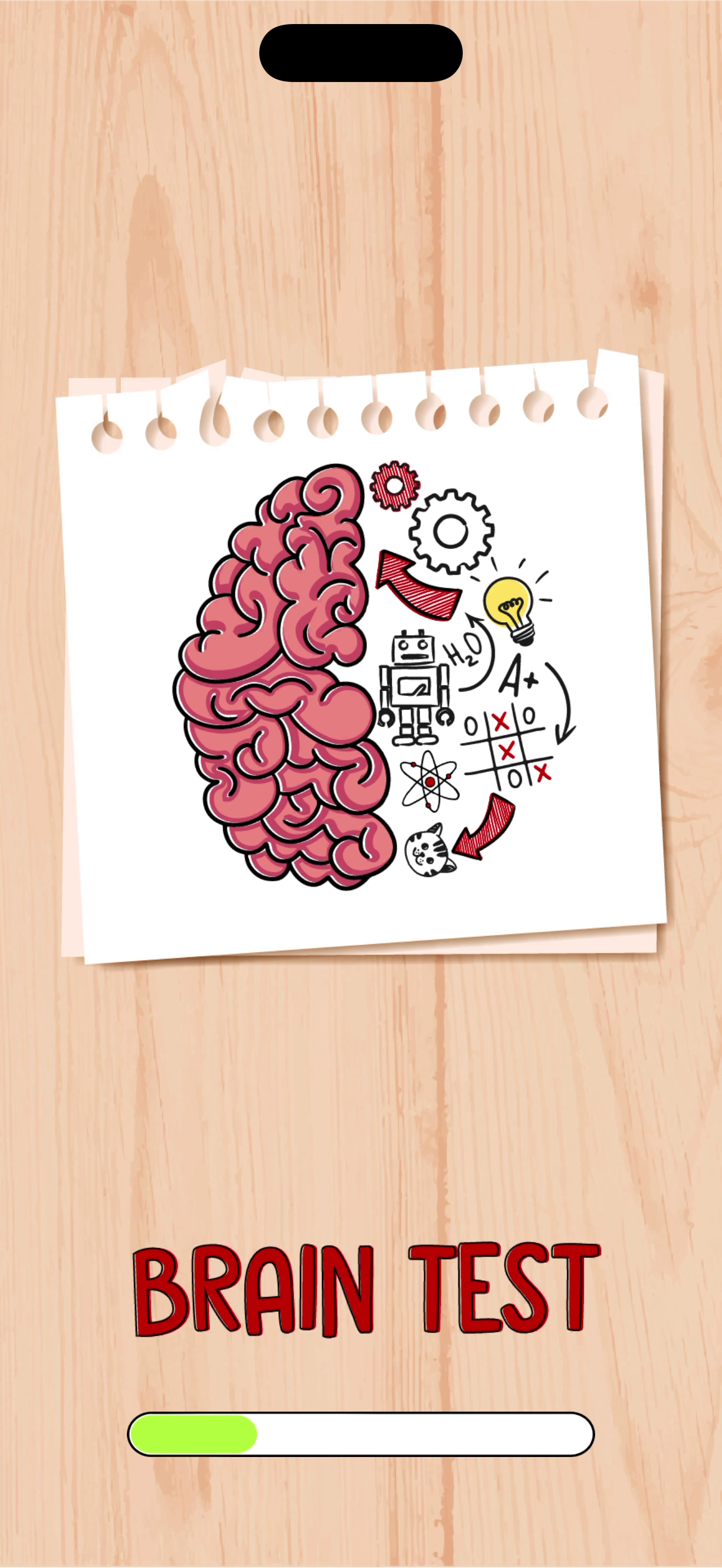 Brain Test — First launch