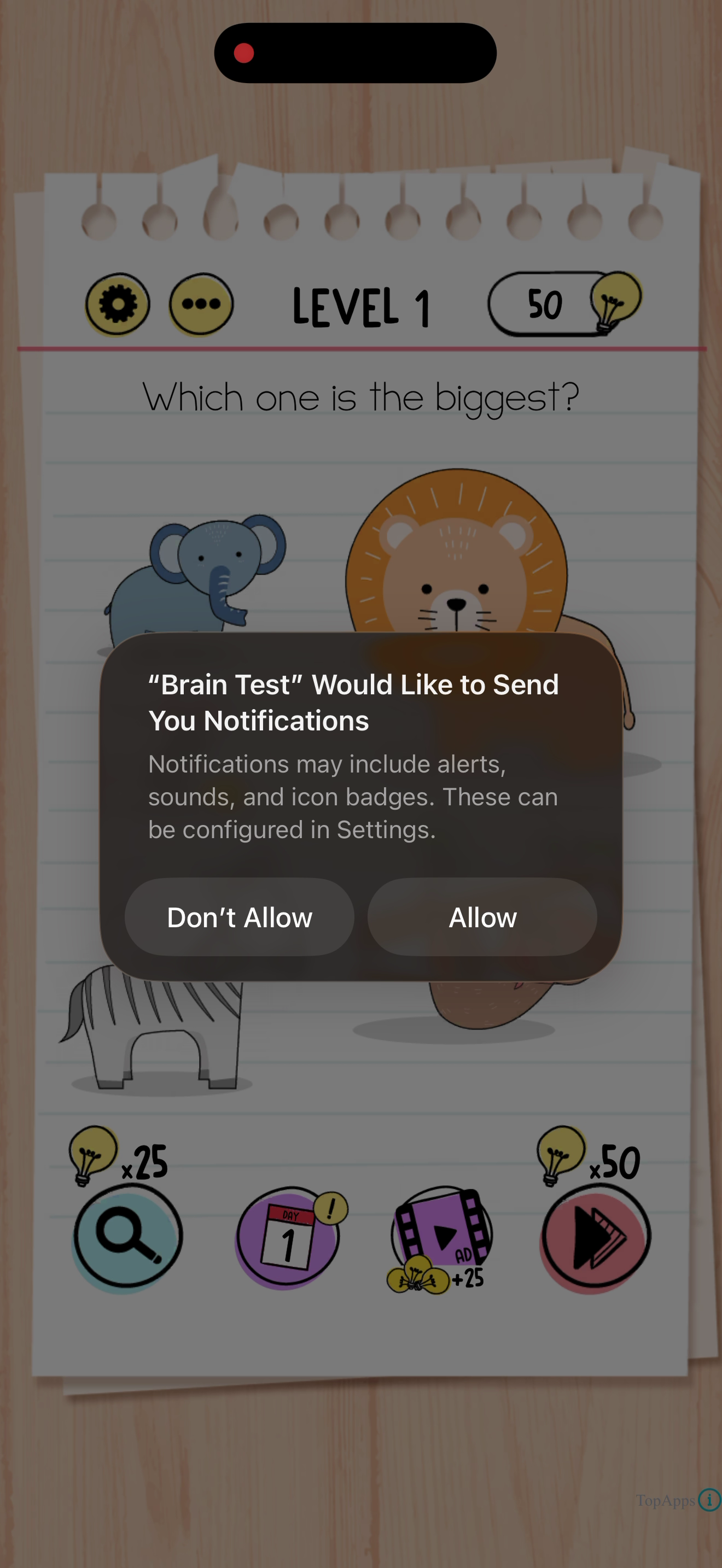 Brain Test — Notifications