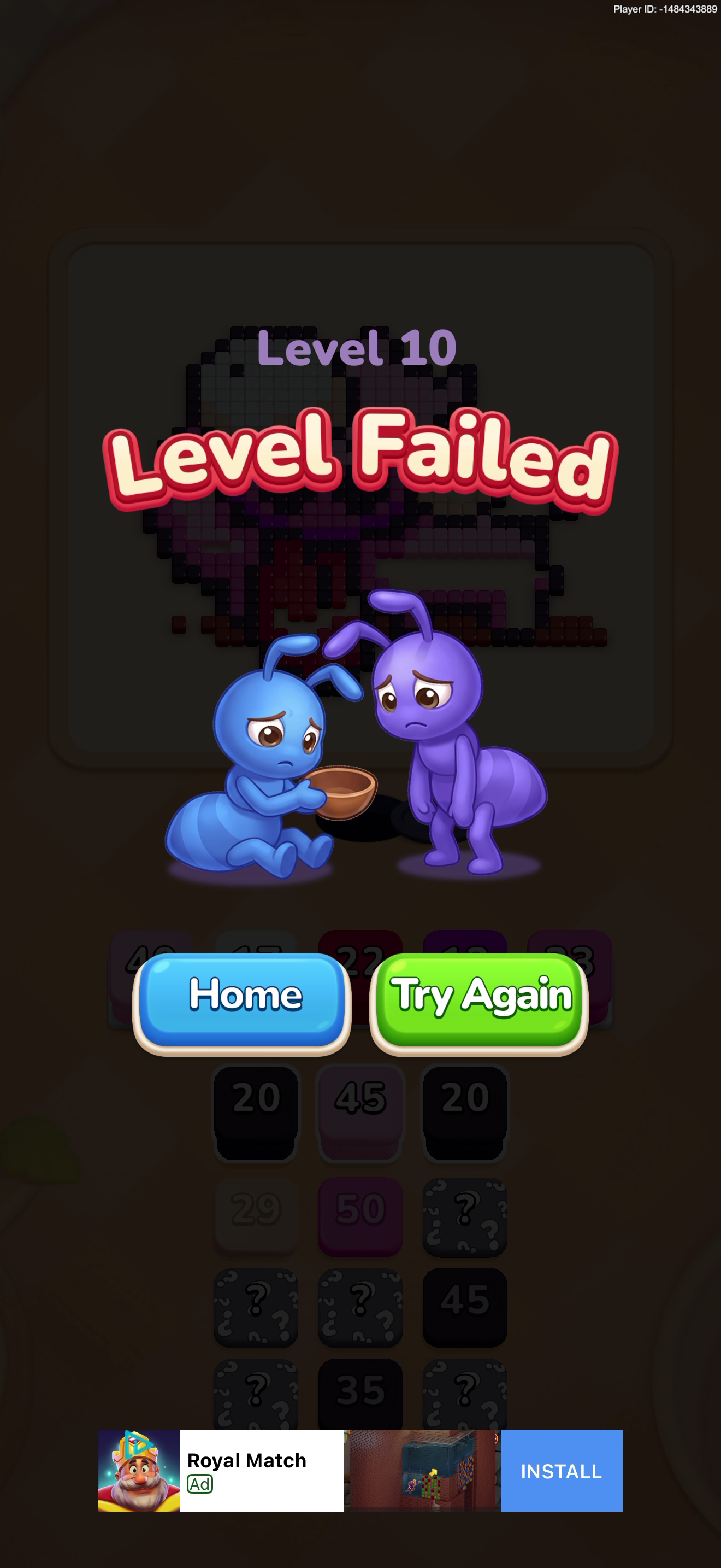 Colony Flow! — Defeat