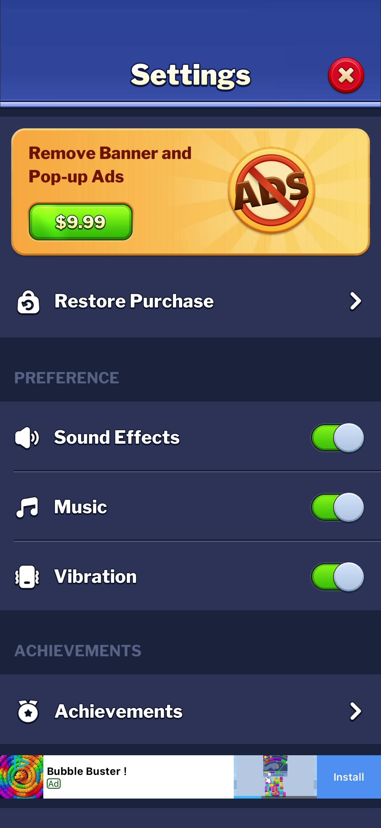 Find Differences — Settings