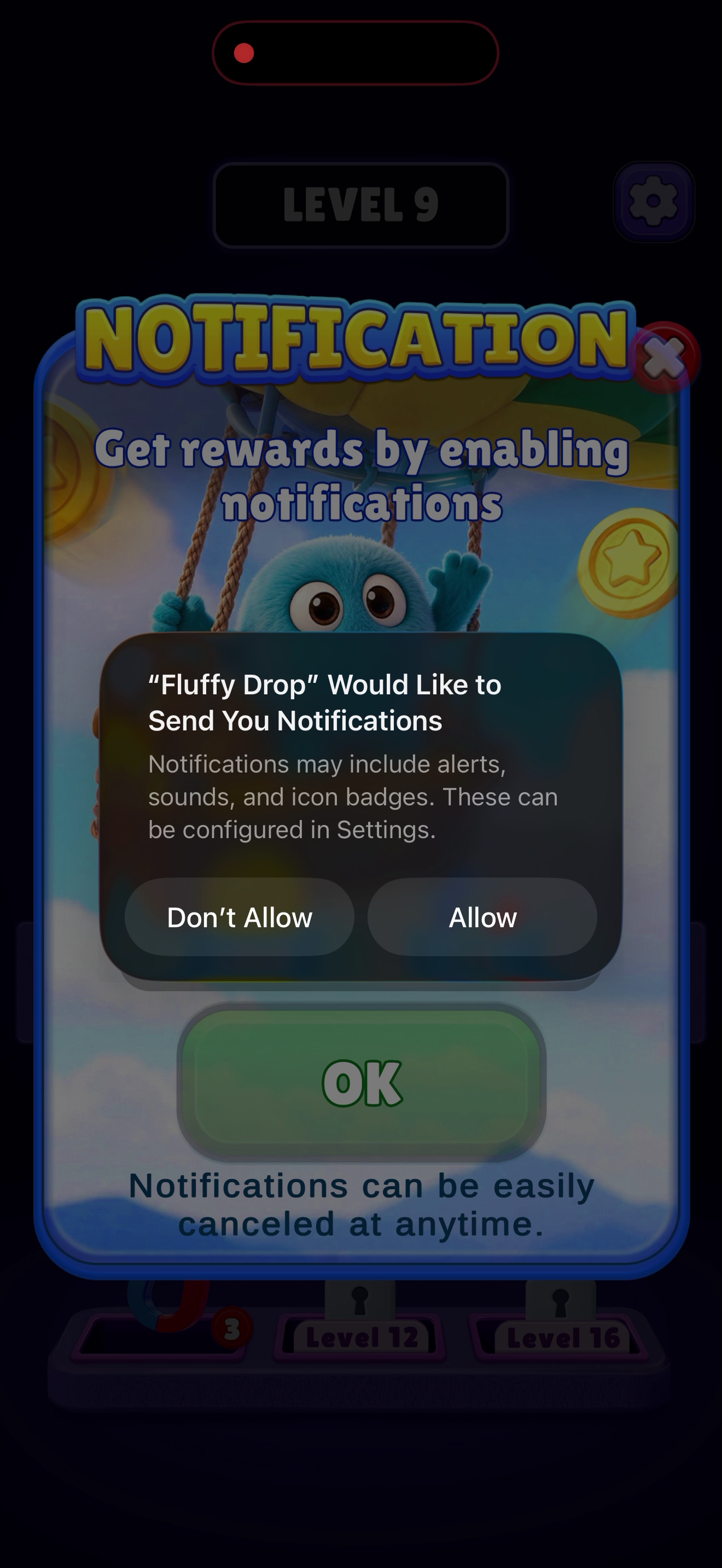 Fluffy Drop — Notifications