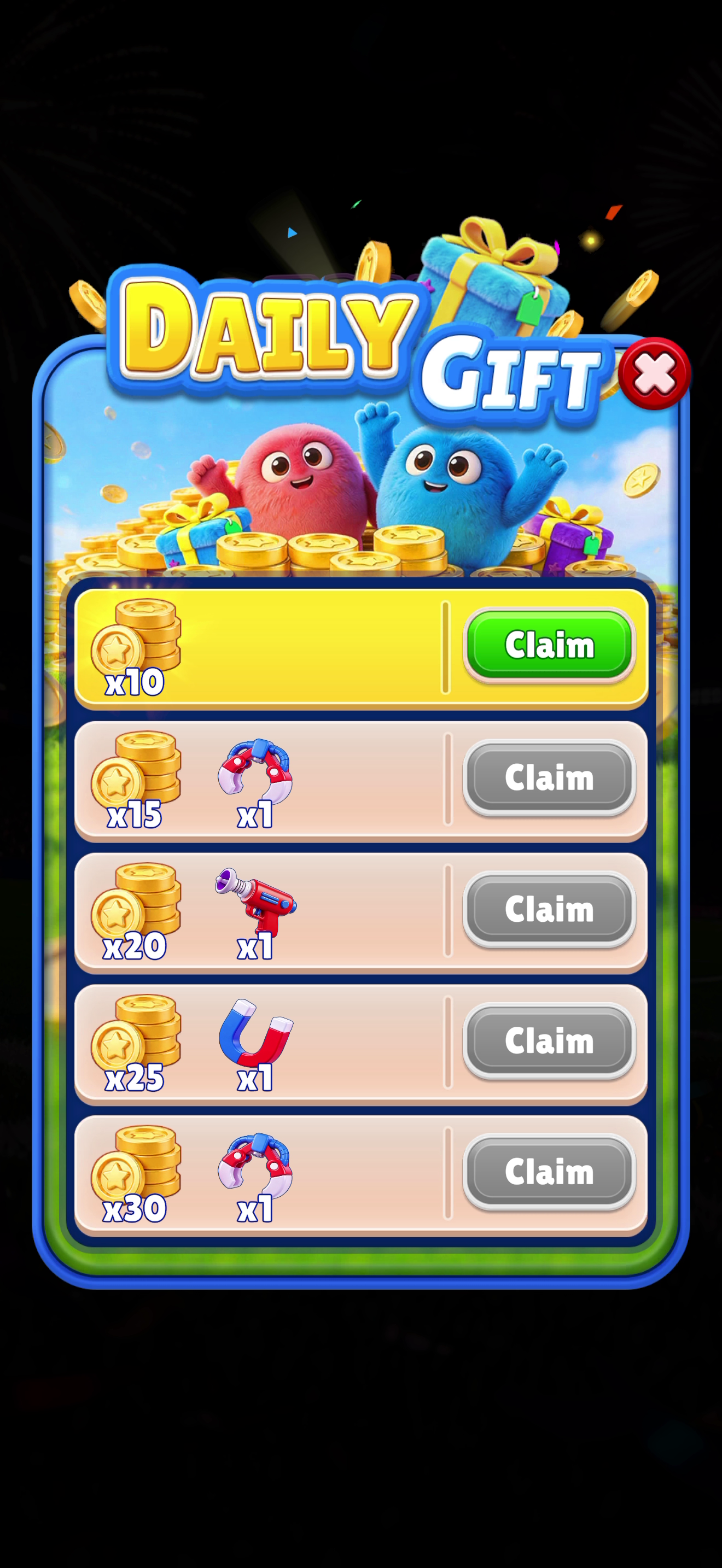 Fluffy Drop — Daily rewards