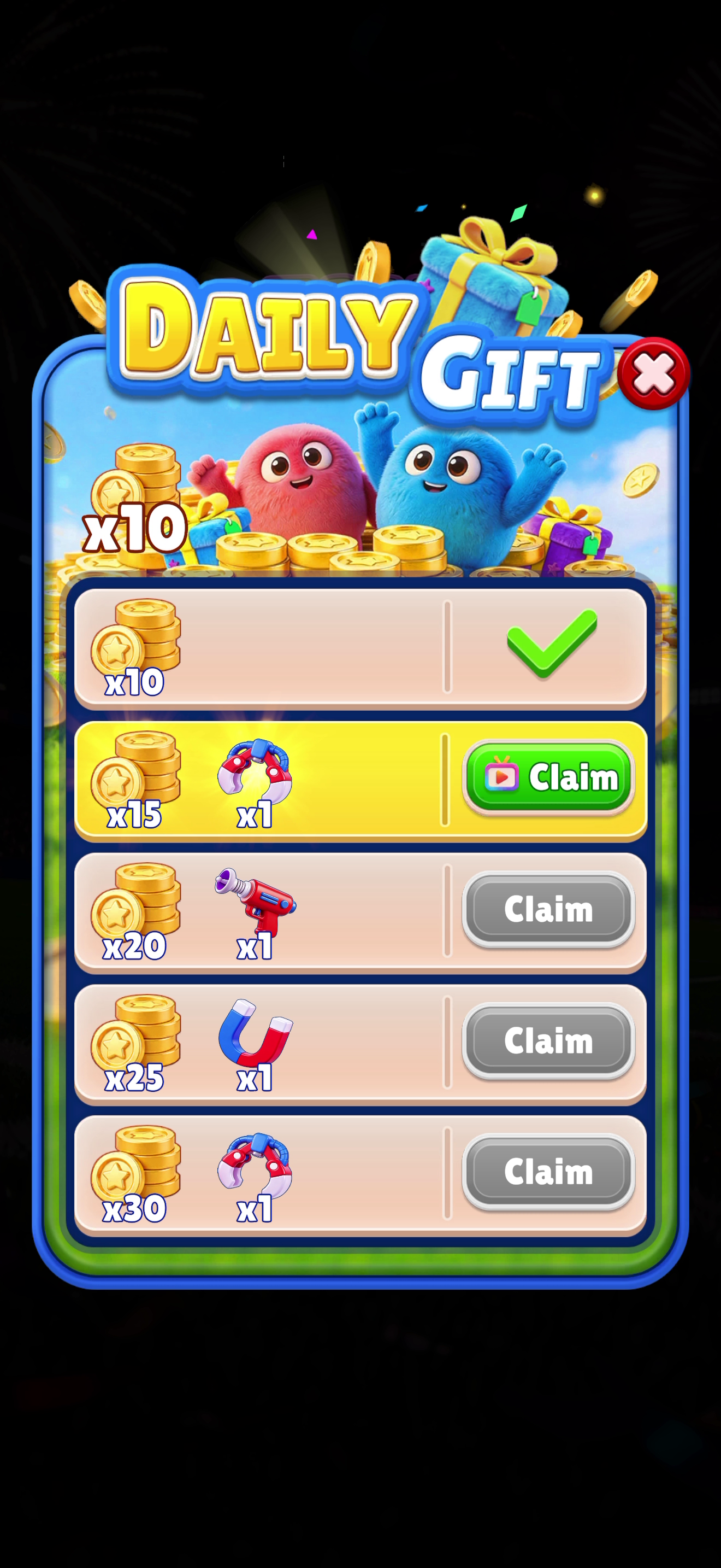 Fluffy Drop — Daily rewards
