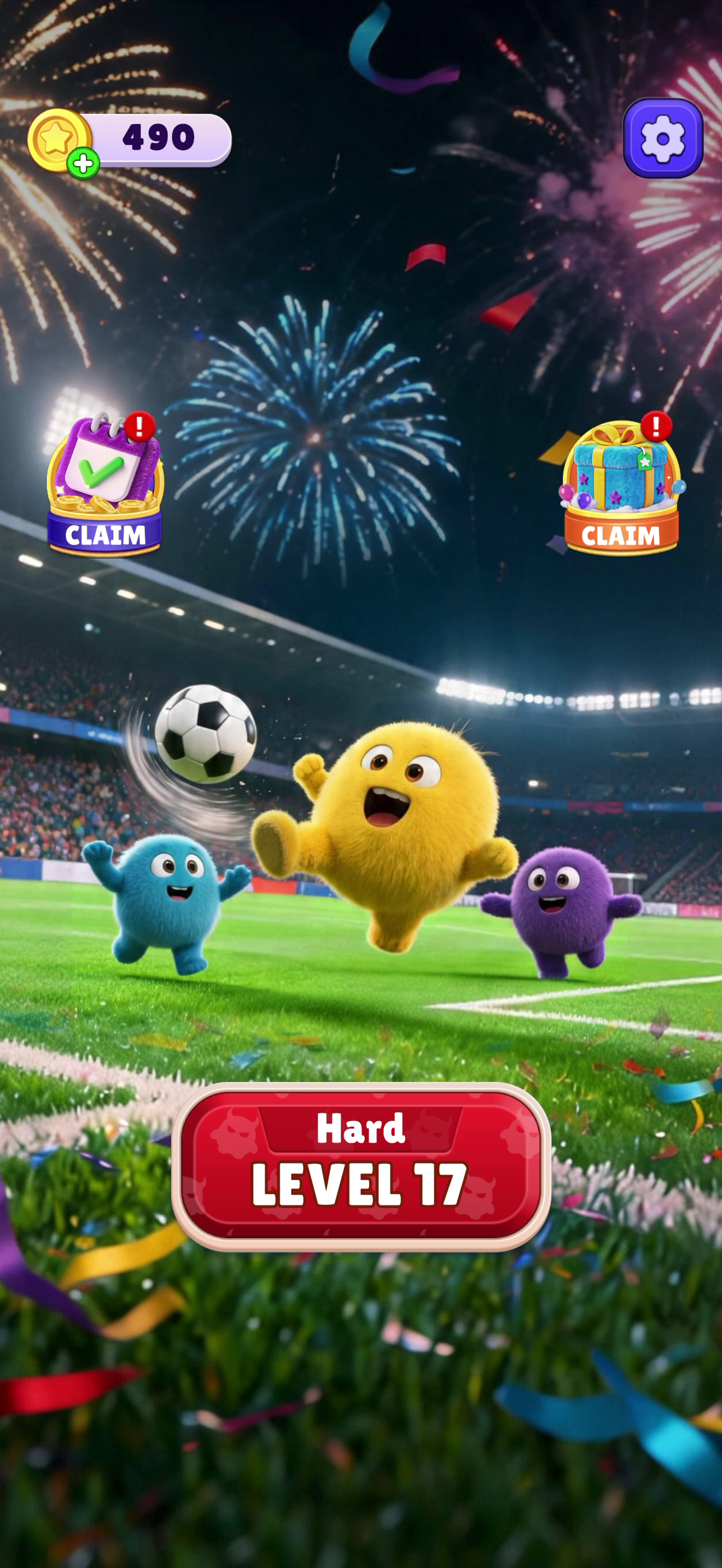 Fluffy Drop — Home screen