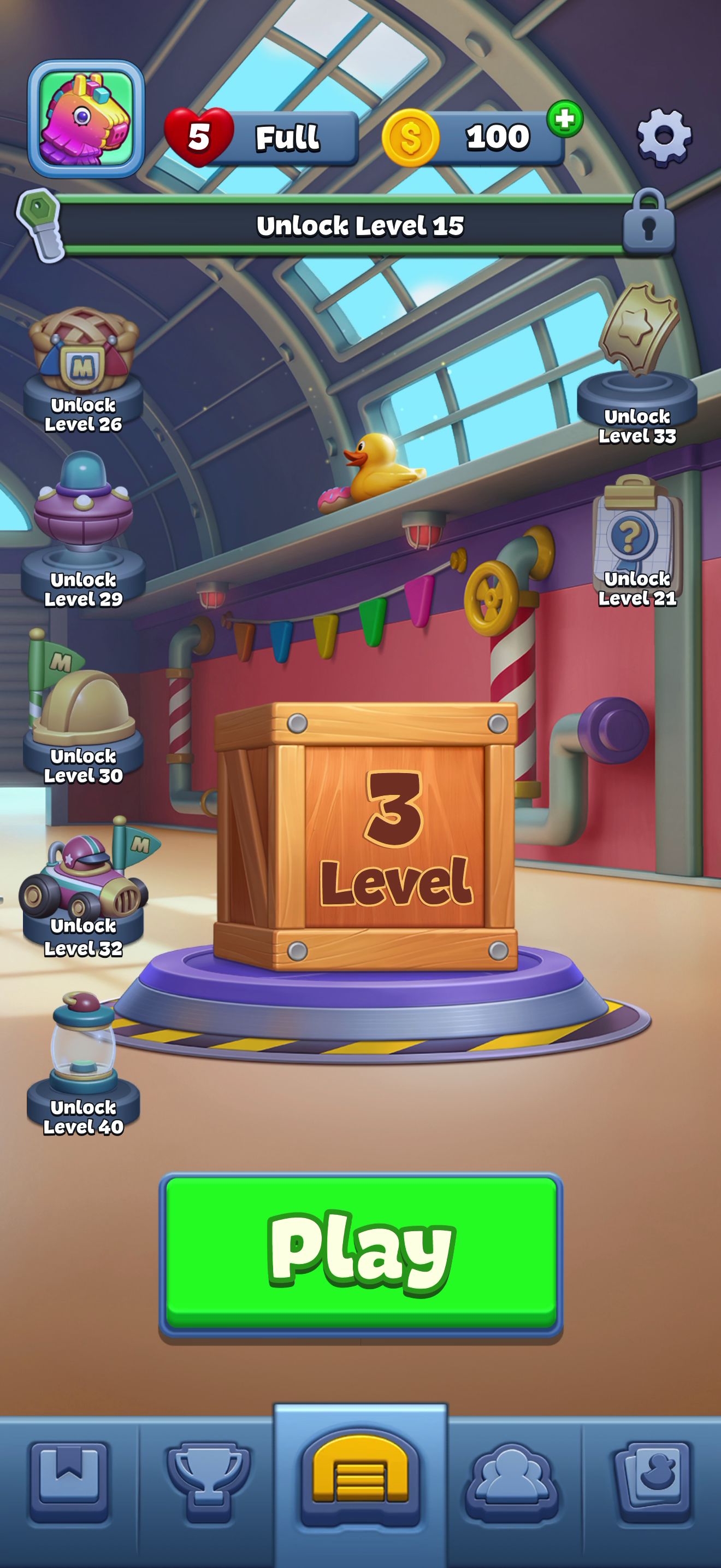 Match Factory — Home screen