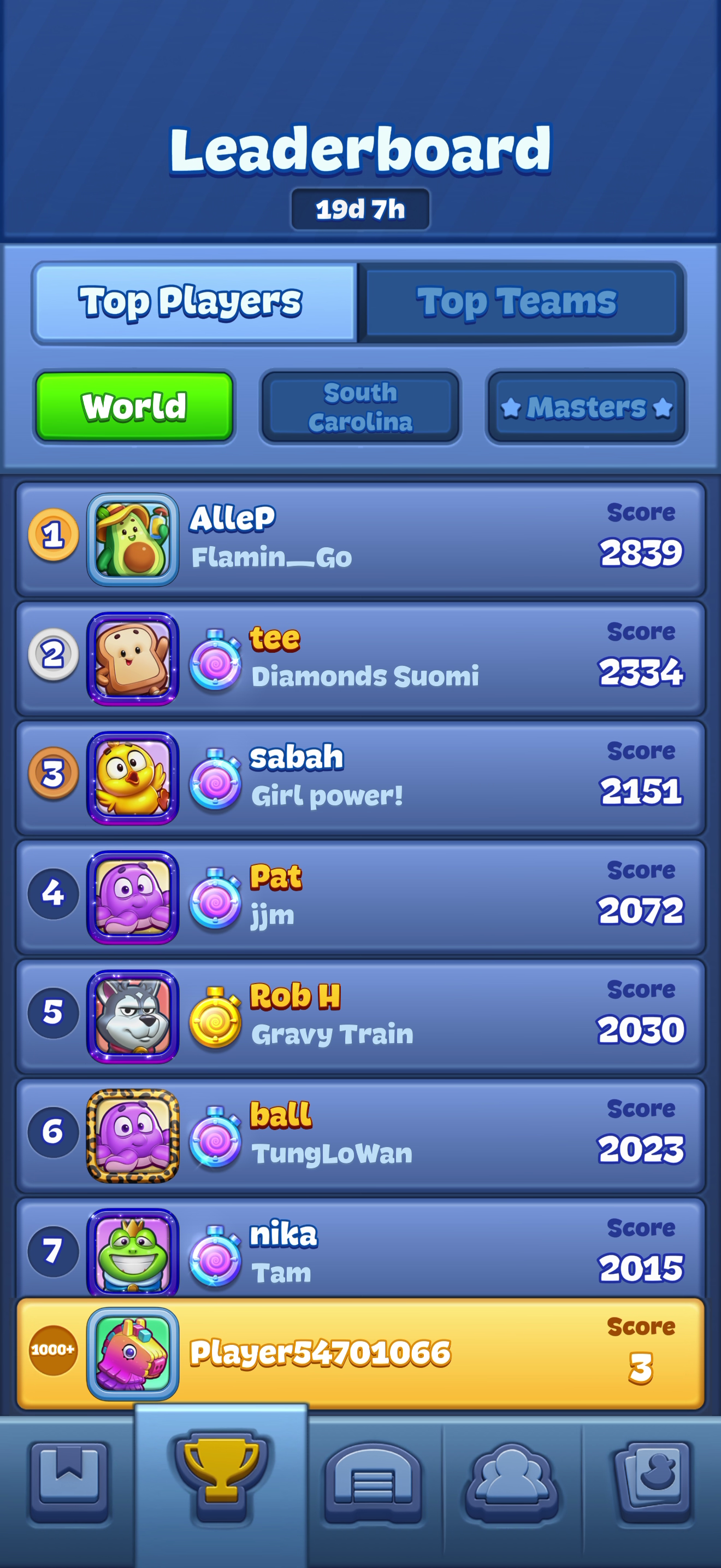 Match Factory — Leaderboards