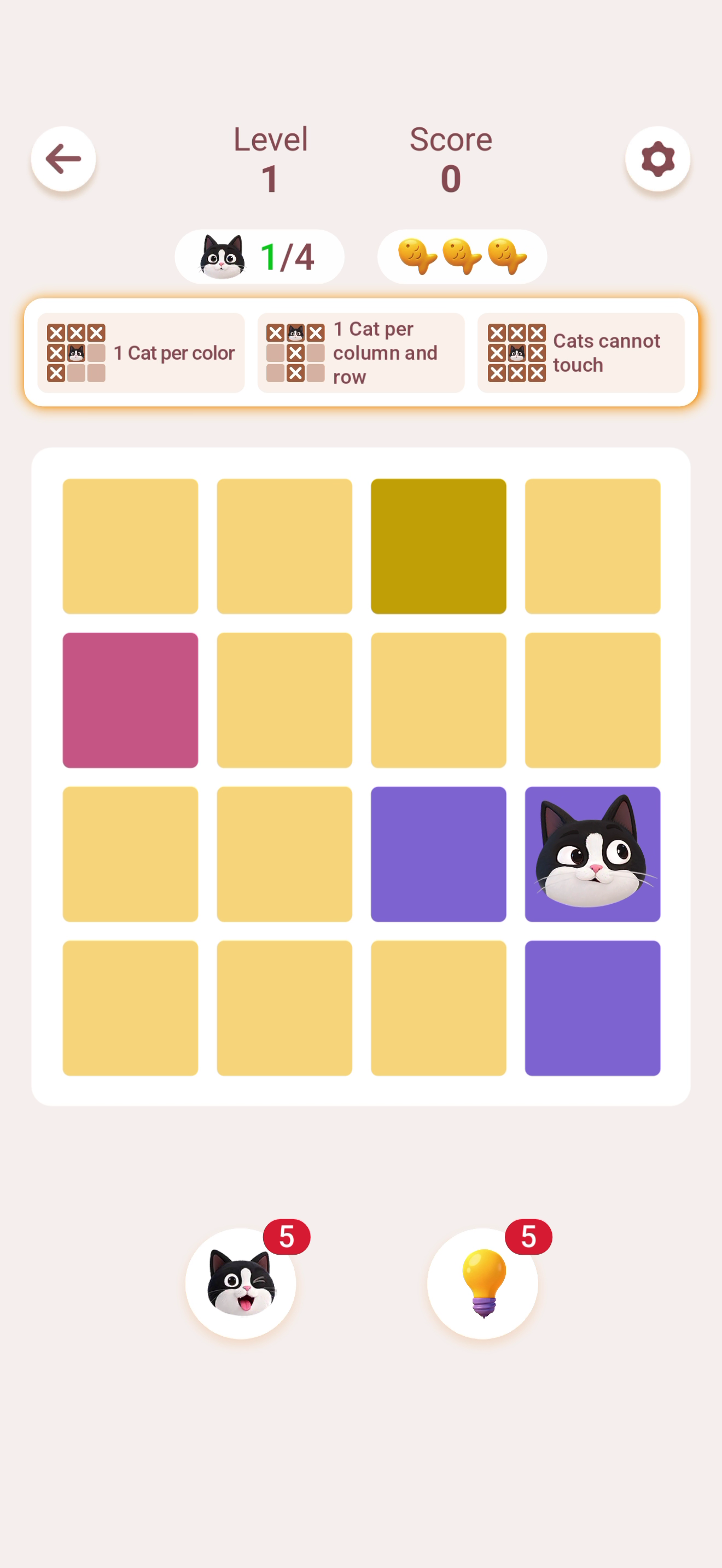 Meowdoku! — Gameplay