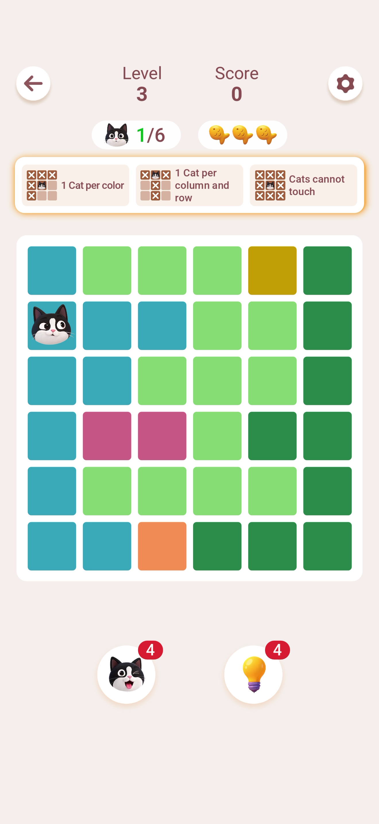 Meowdoku! — Gameplay
