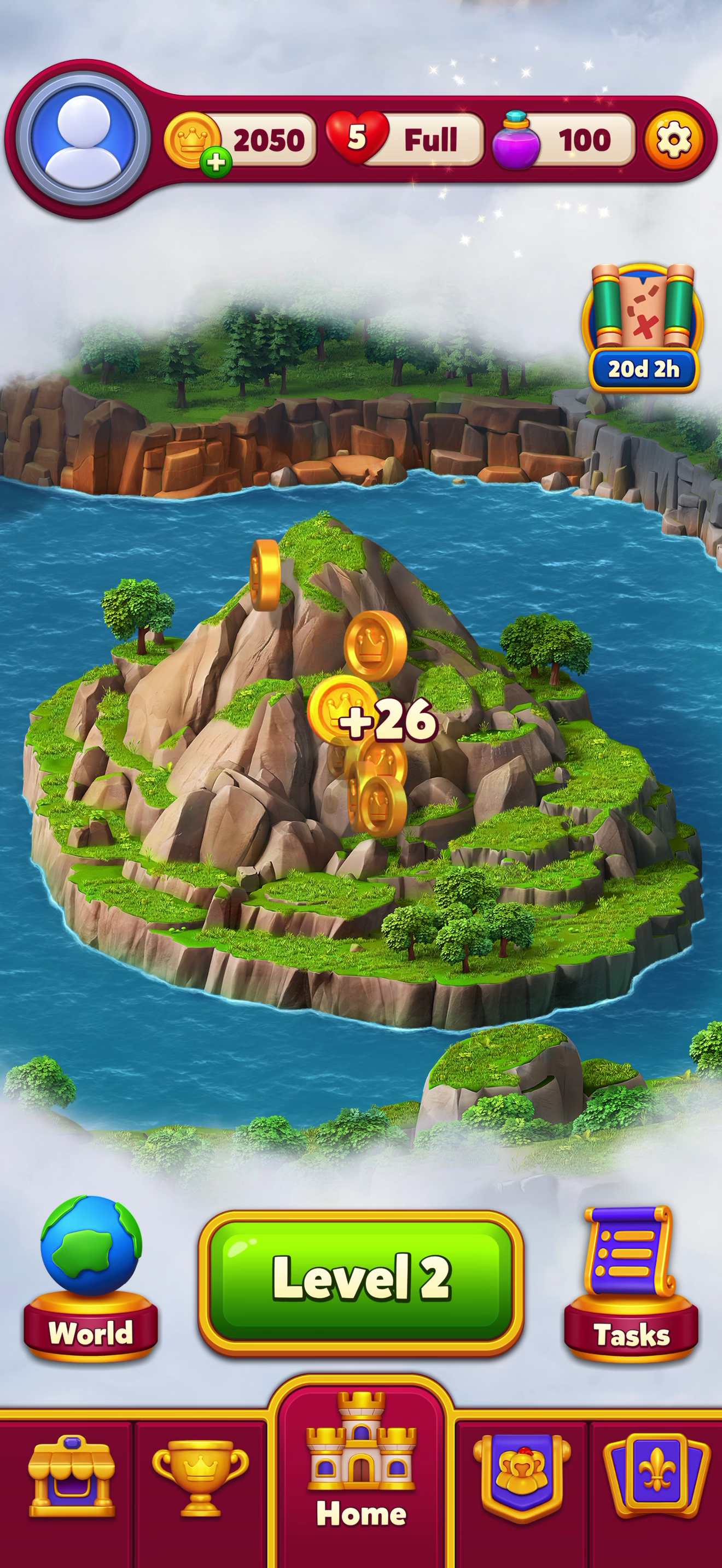 Royal Kingdom — Progression map