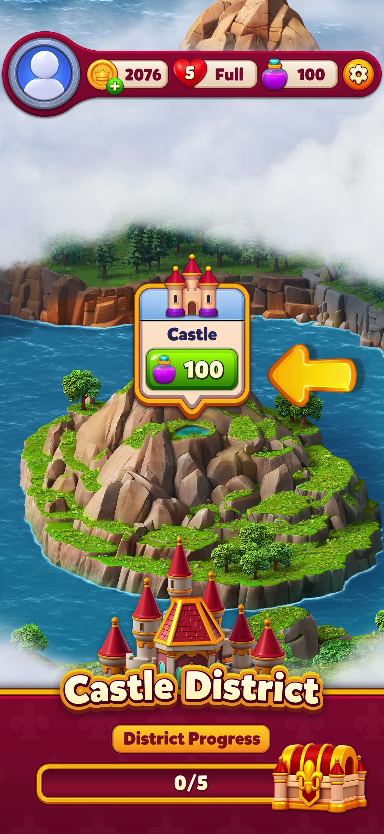 Royal Kingdom — Progression map