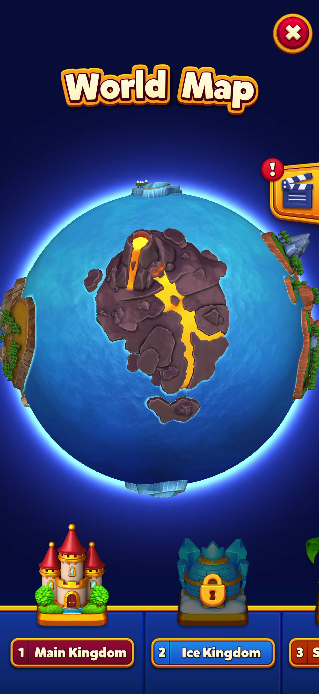 Royal Kingdom — Progression map