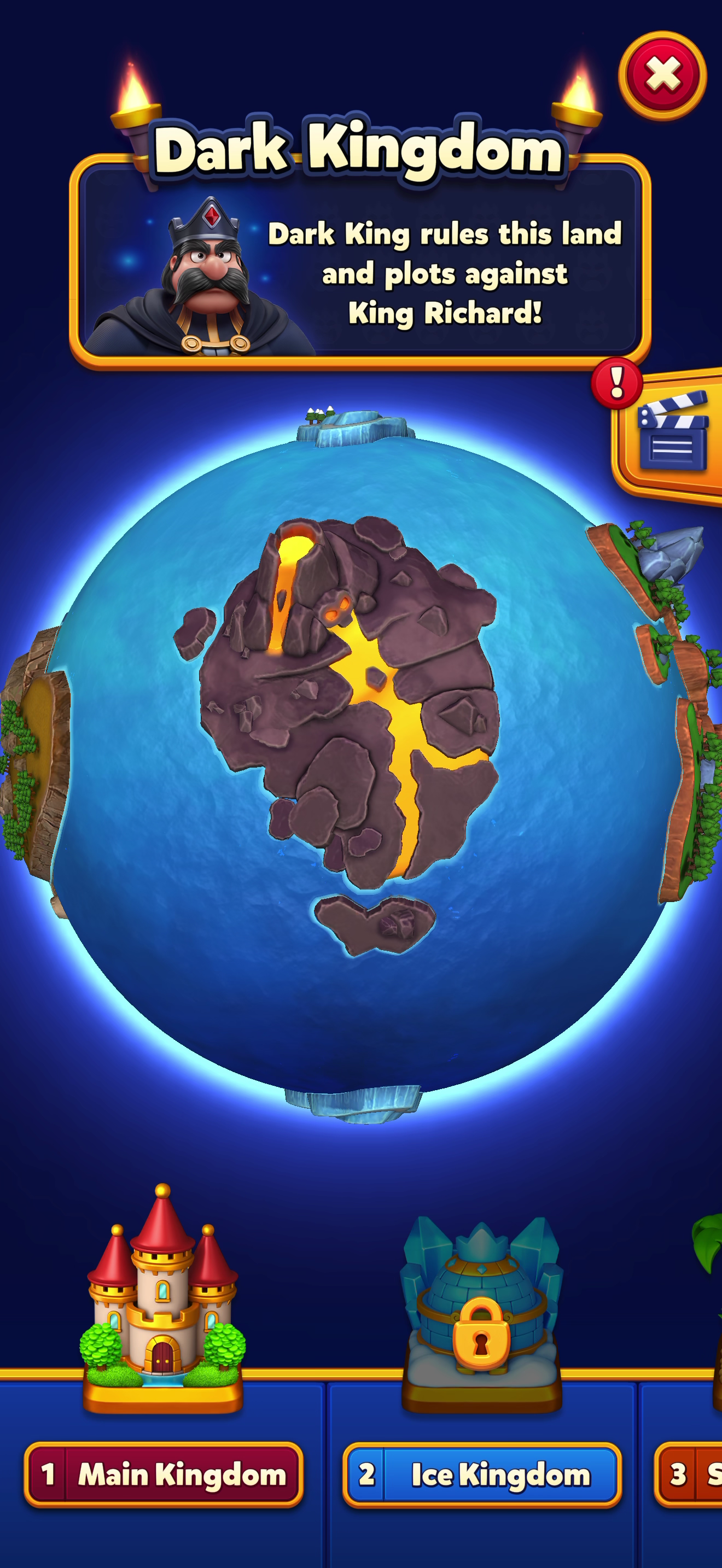 Royal Kingdom — Progression map