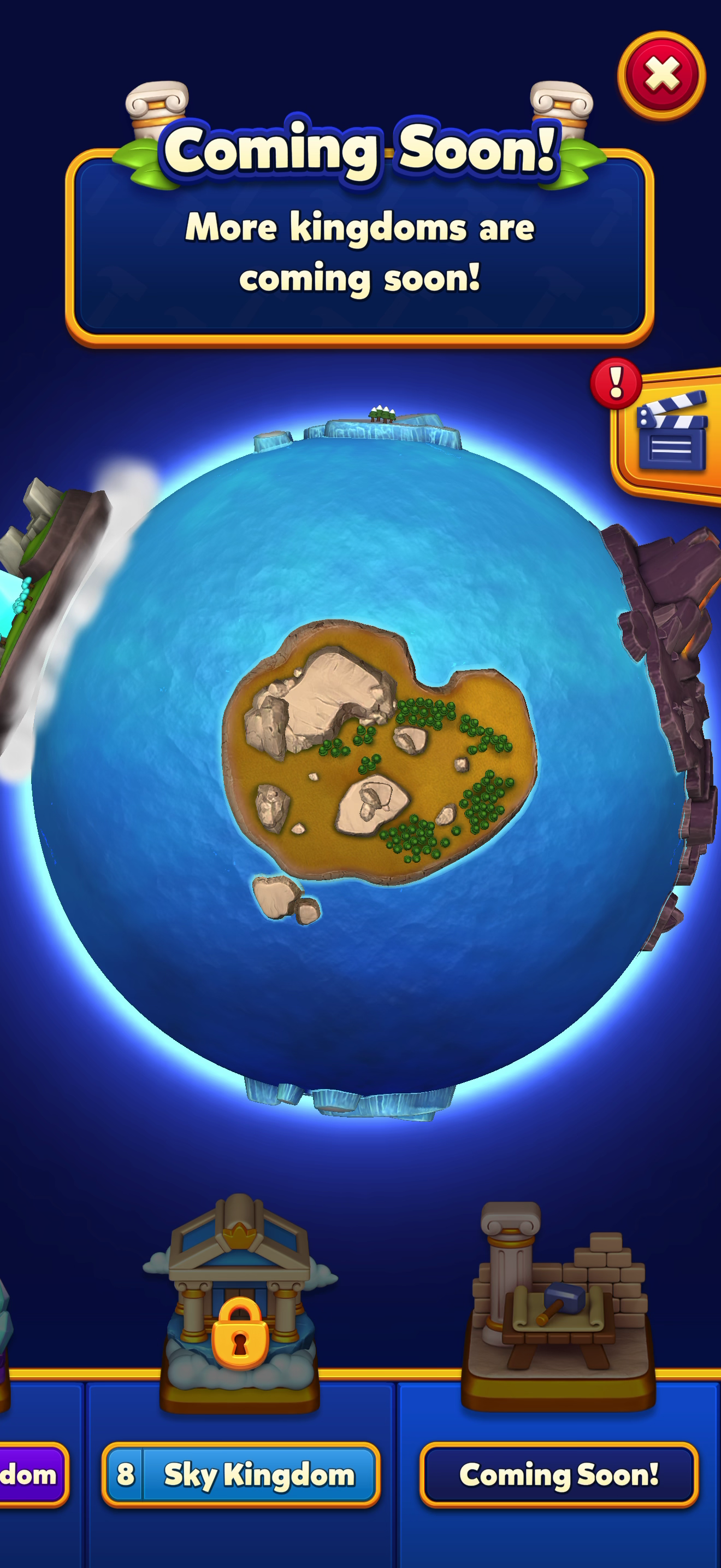 Royal Kingdom — Progression map