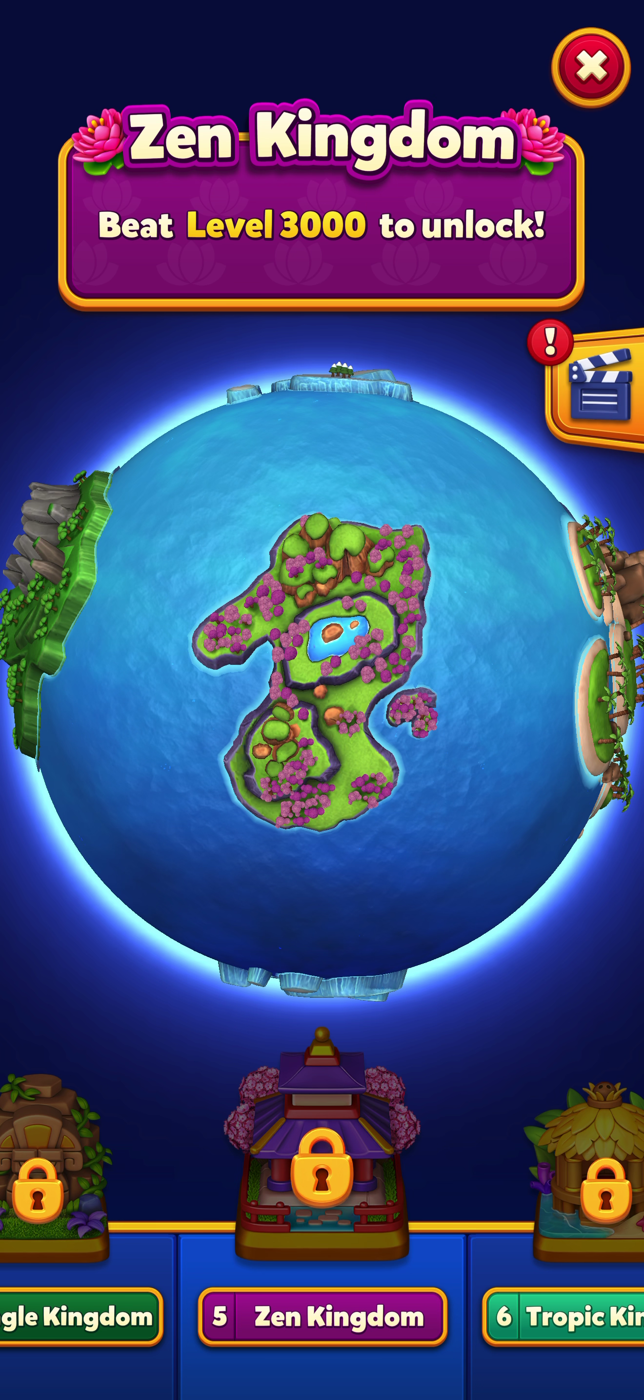 Royal Kingdom — Progression map