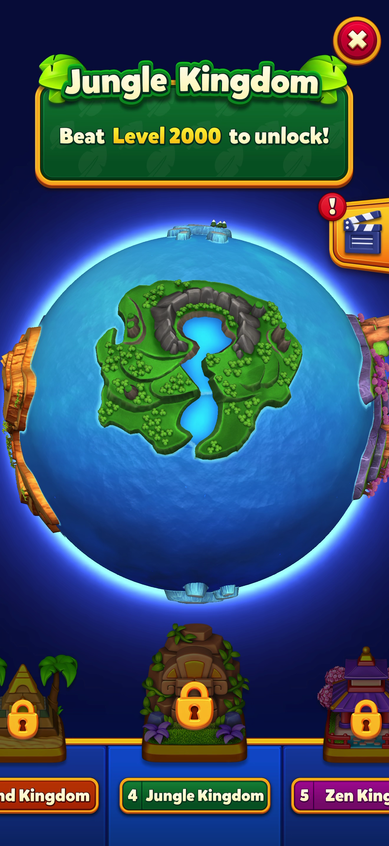 Royal Kingdom — Progression map