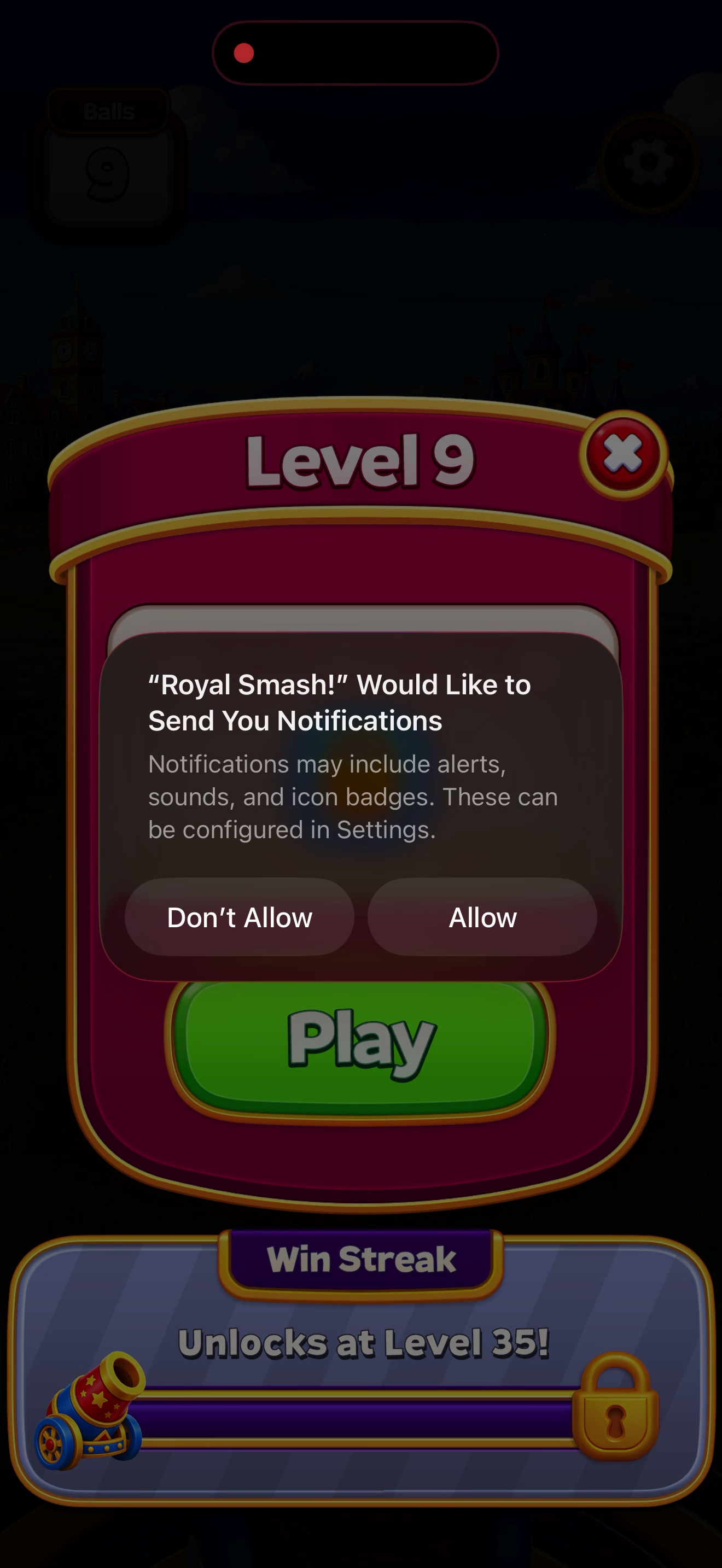 Royal Smash — Notifications