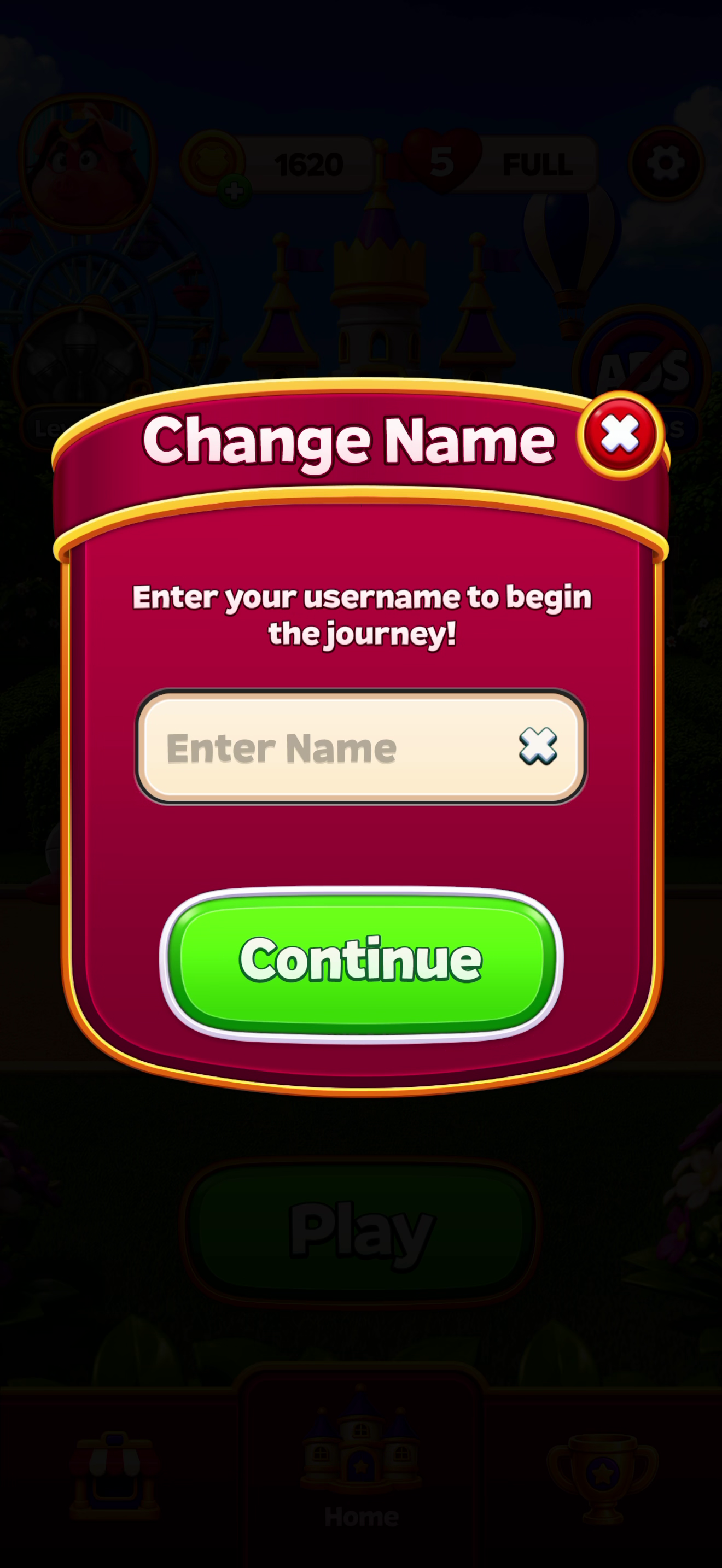 Royal Smash — Account & login
